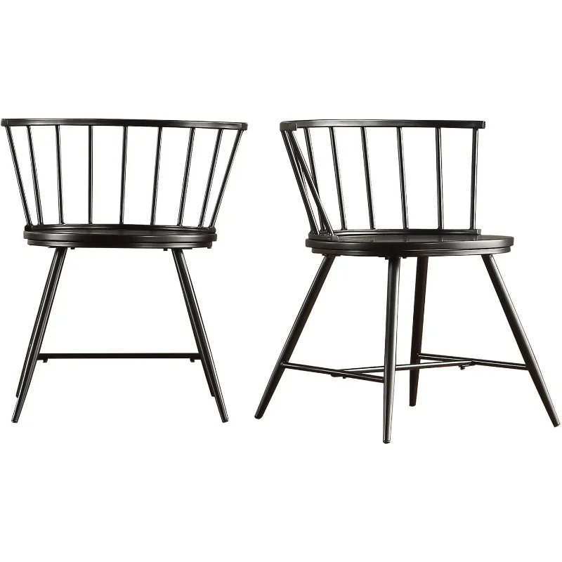 Обеденный стул Weston Home Chelsea, комплект из 2 предметов, черный обеденный стул