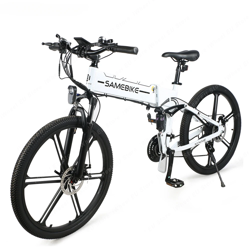 Электрический велосипед на складе в ЕС и США мощностью 500 Вт, литиевая батарея 48V10Ah, складной электрический велосипед, максимальная скорость 35 км / ч, горный электрический велосипед