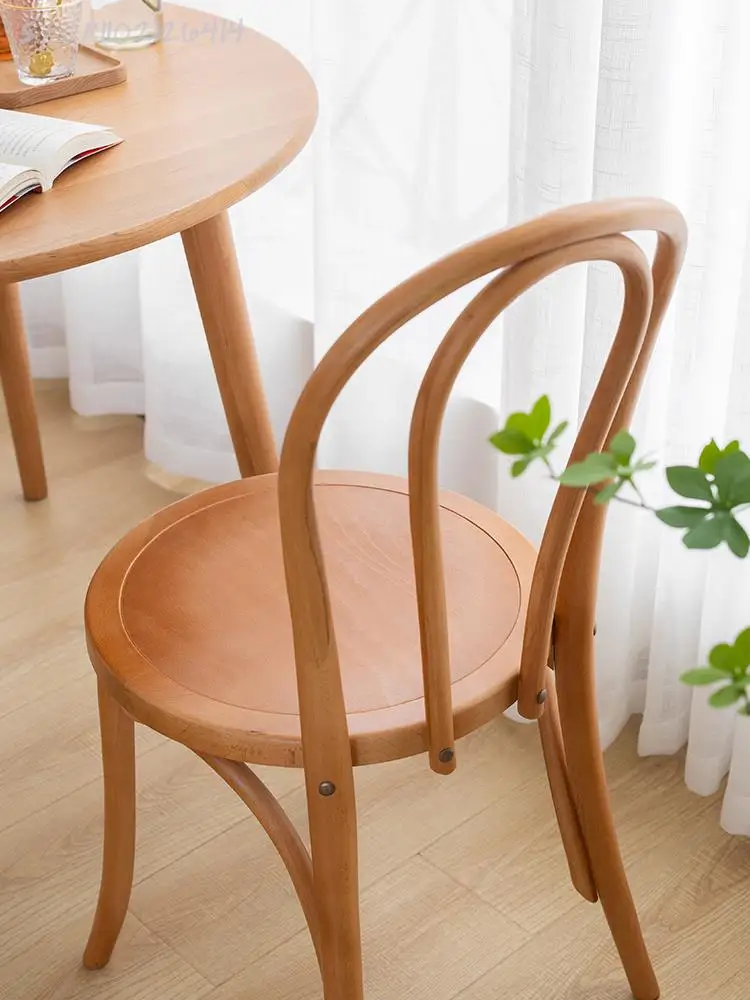 Обеденный стул из цельного дерева home simple retro thonet sonnet стул со спинкой Nordic designer Sanna chair