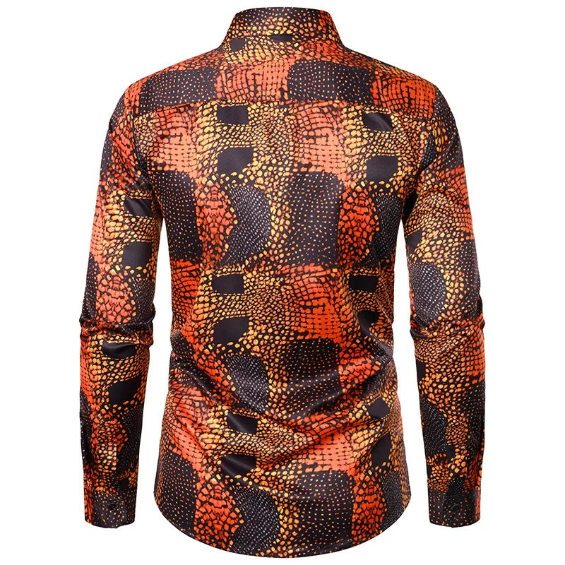 Винтажная Мужская рубашка с леопардовым принтом, Мода 2023, рубашки в стиле барокко с длинным рукавом, Мужские Африканские вечерние Свадебные рубашки-смокинги, Camisas XXL
