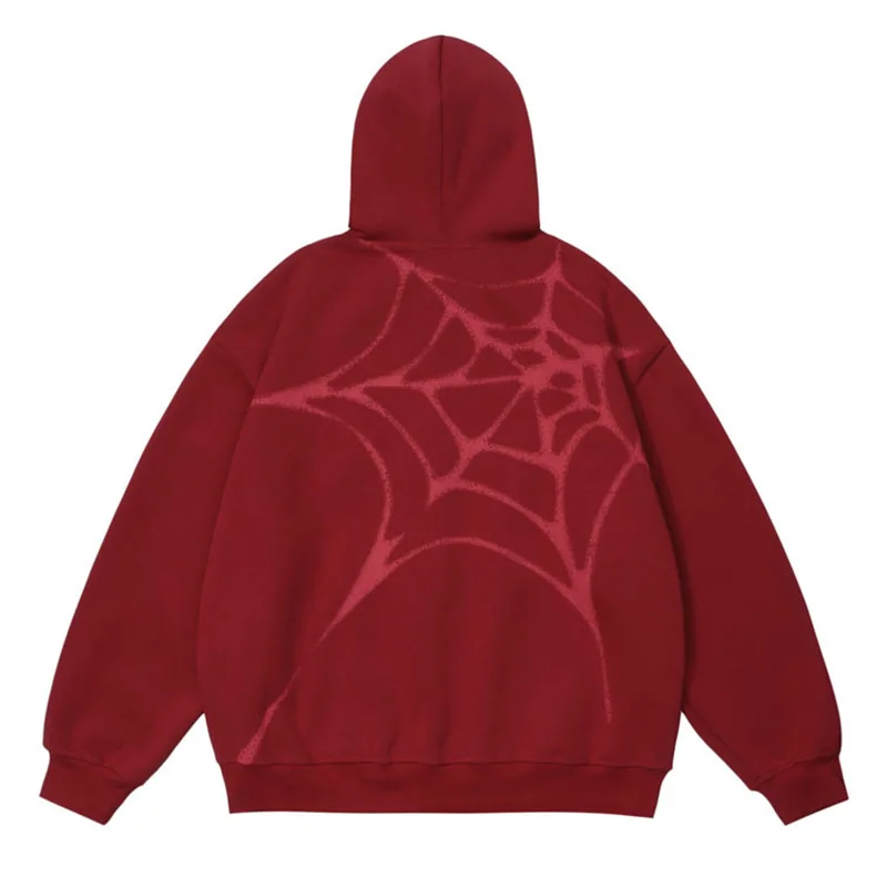 Толстовка Spider Embeoidery в стиле хип-хоп, мужская винтажная толстовка Harakuju, пуловеры, толстовки Оверсайз, Весна-осень
