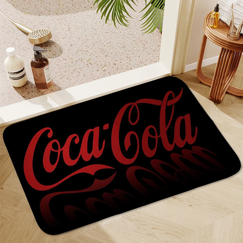 Cocas Cola Домашний коврик для ног, коврики для гостиной, Кухонный ковер, коврики для входной двери, коврики для ванной, коврик для пола, украшение ванной комнаты