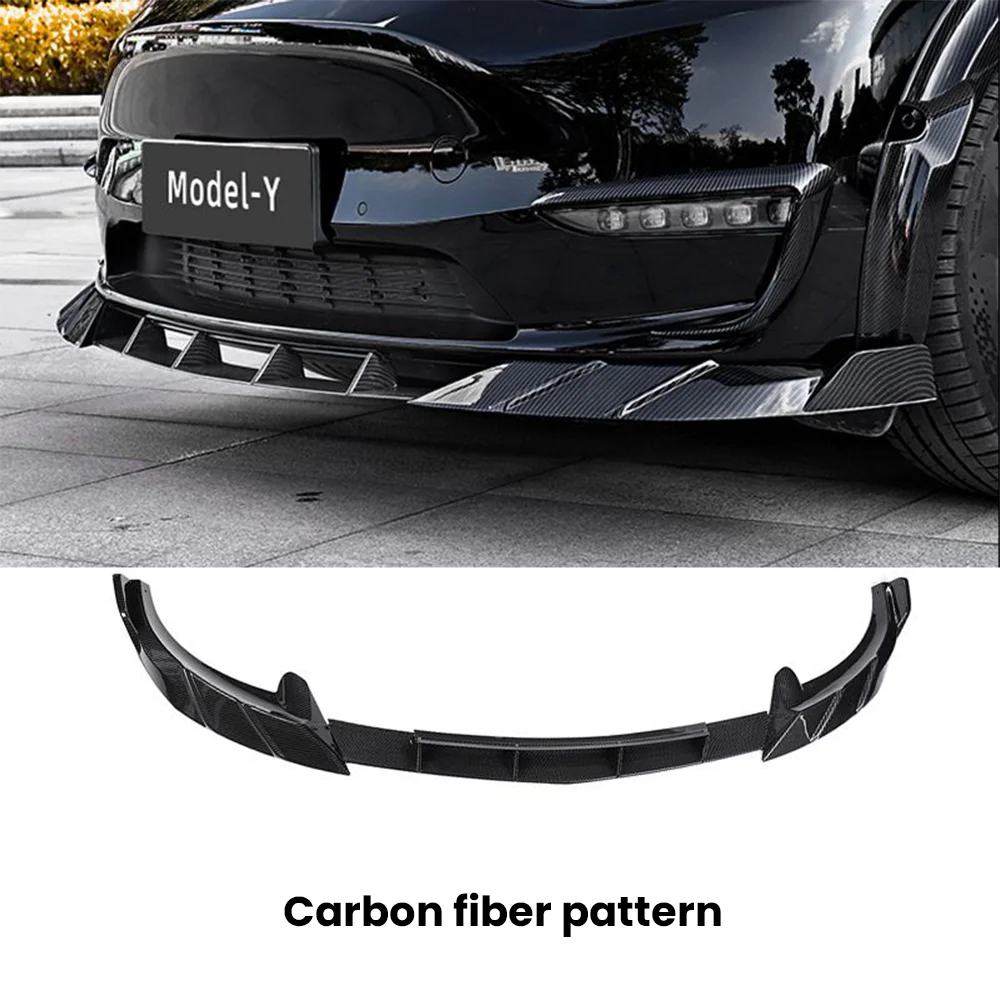 Модель Y 2023 Губа Переднего Бампера Задний Спойлер Обвес Из Углеродного Волокна Тюнинг Аксессуаров Для Tesla Model Y 2021- 2023 Внешние Детали