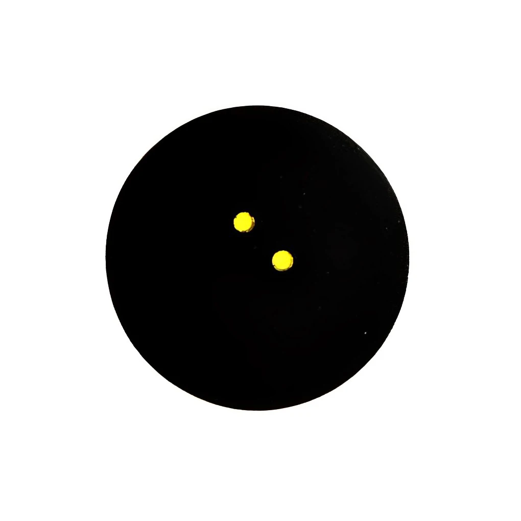 Мяч для сквоша с двумя желтыми точками, носимые спортивные резиновые Мячи, Тренировочный инструмент
