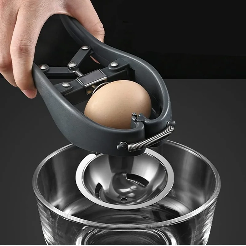 Открывалка для яиц из нержавеющей стали 304, Кухонный инструмент для очистки яиц, сепаратор яичного желтка, Яичный белок, Предметы первой необходимости для домашней кухни