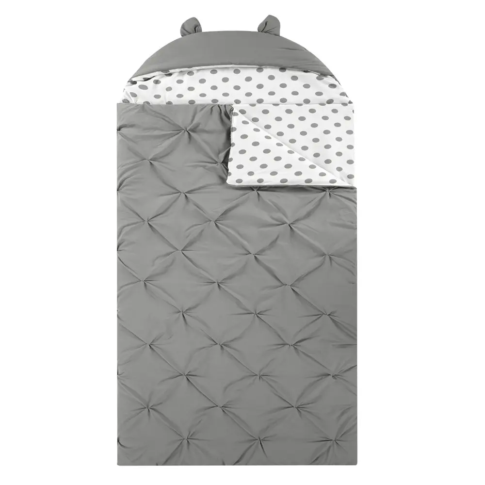 Спальный мешок Nicki из цельного материала с реверсивной складкой, Twin X-Long, серый