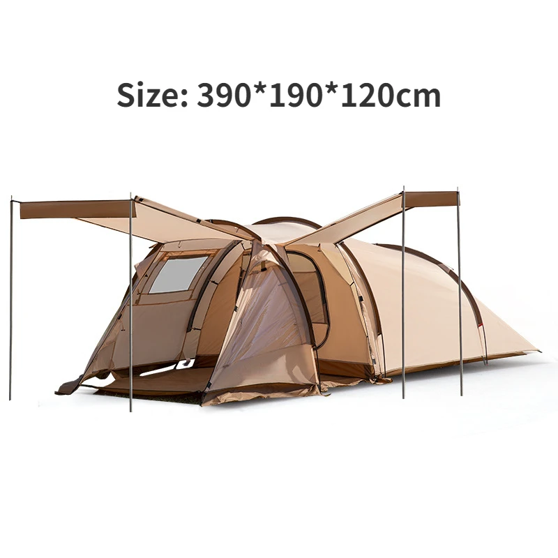 Палатка-туннель для альпинизма YOUSKY для кемпинга, одна спальня, две гостиные, защита от дождя и солнца, Палатка большой вместимости