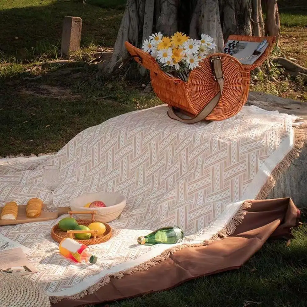 Мягкое одеяло для пикника, влагостойкое, многоцелевое, не выцветающее, устойчивое к разрыву, Походный коврик для пикника