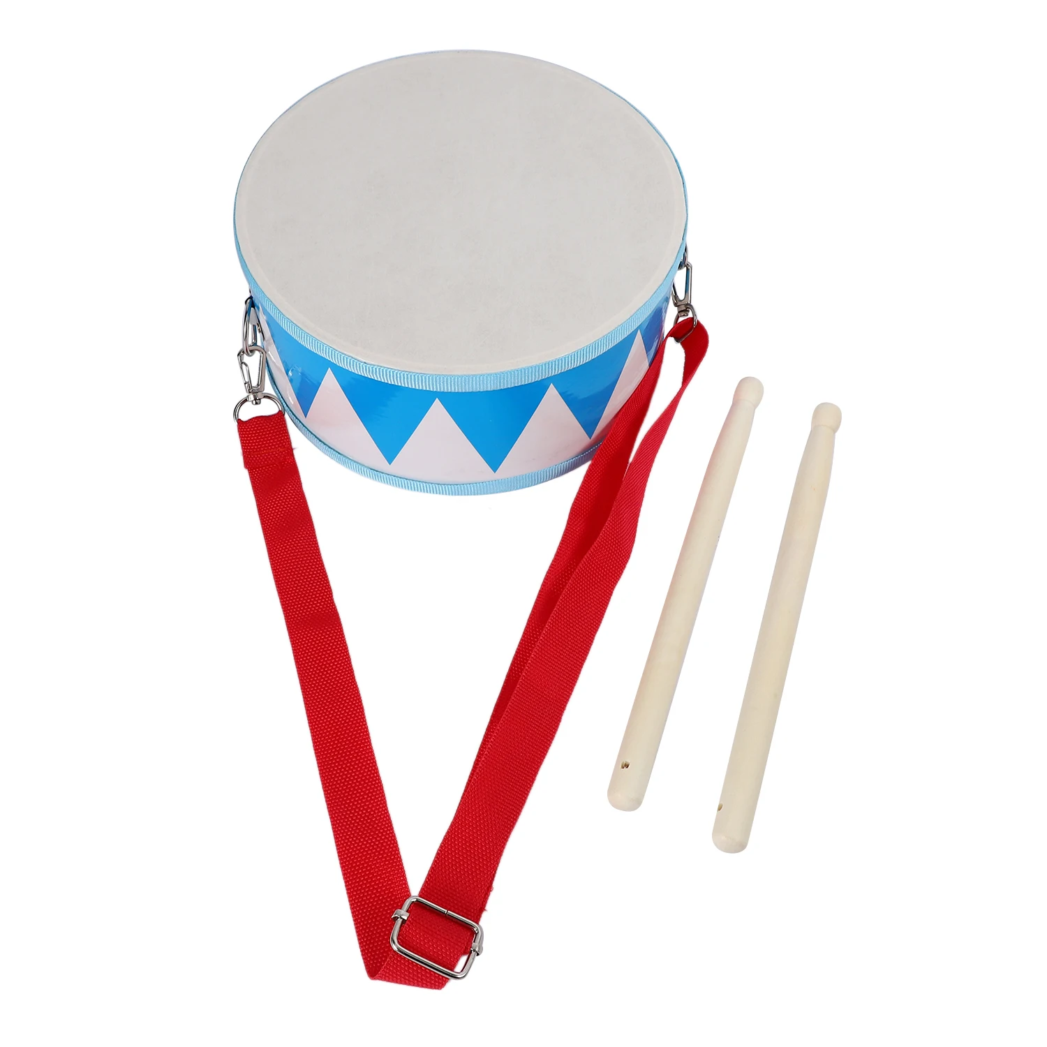 Детский барабан, деревянная игрушечная ударная установка с ремнем для переноски, палочка для малышей, подарок для развития чувства ритма у детей