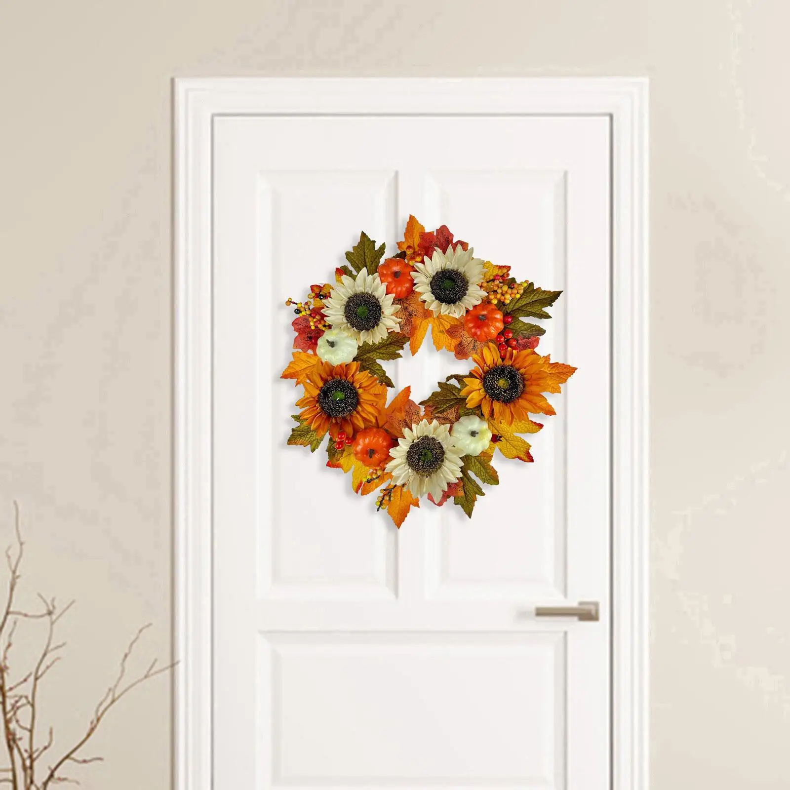Тыквенный Кленовый Осенний венок для сбора урожая, Цветочный Венок, Дверной венок, Осенний Венок для новоселья, стена, Входная дверь, Окно, внутри и снаружи