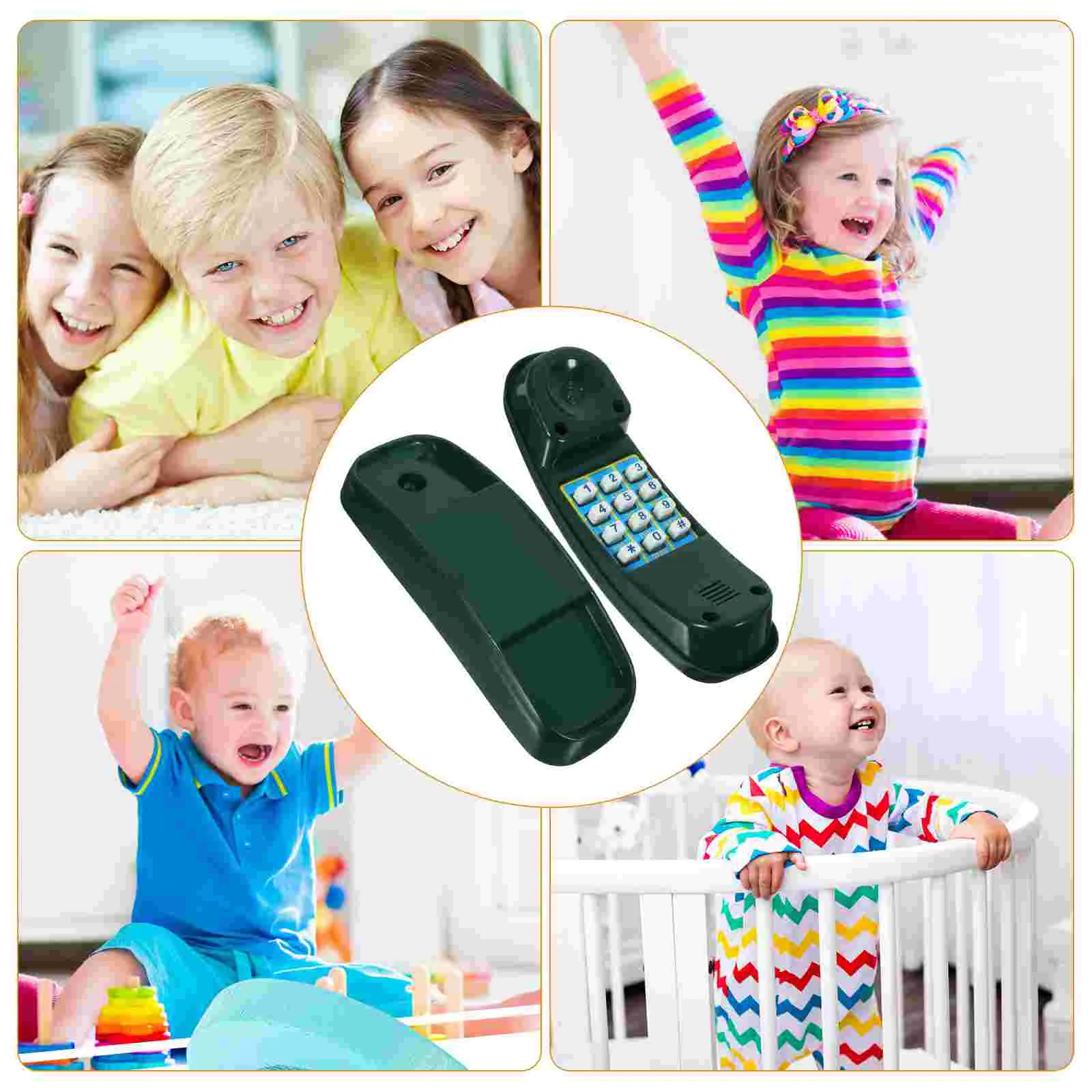 Детская игрушка Поддельный телефон-головоломка Телефоны Детские Игрушки Монтессори Пластиковые практичные для маленьких малышей