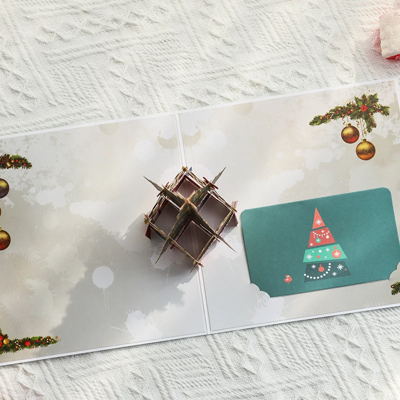 3D Всплывающие открытки Санта-Клауса, Поздравительные открытки на Рождество, приглашения на вечеринку, Подарки, Новогодние Поздравительные открытки, Подарки на Годовщину, Открытка