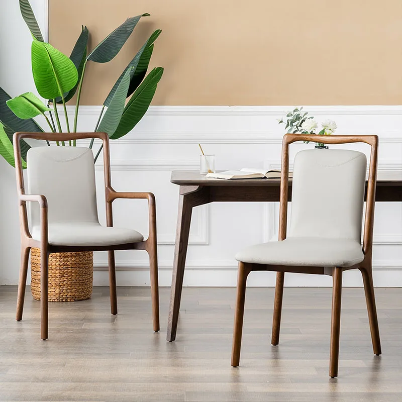 Скандинавские кожаные кресла, Современный обеденный стул, Роскошное удобное кресло Со спинкой, Кресла для отдыха, дизайн, Гламурная мебель, декор